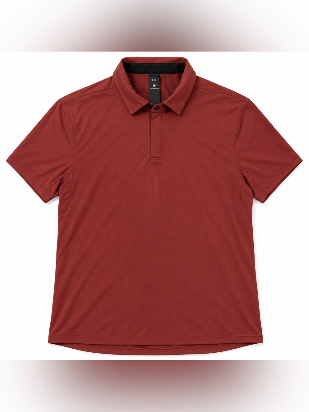 Lululemon XXL Polo Shirt Mens Rust Red Technical Golf Performance Stretch